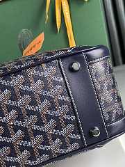 Kitlife Goyard Vintage Bowling Bag Dark Blue 35×23×10.5cm  - 5