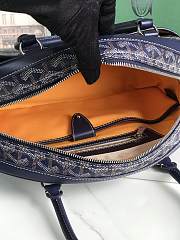 Kitlife Goyard Vintage Bowling Bag Dark Blue 35×23×10.5cm  - 2