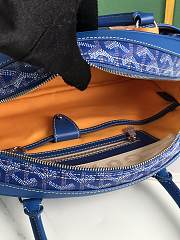 Kitlife Goyard Vintage Bowling Bag Blue 35×23×10.5cm  - 6