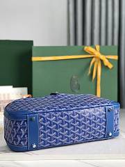 Kitlife Goyard Vintage Bowling Bag Blue 35×23×10.5cm  - 3