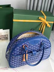 Kitlife Goyard Vintage Bowling Bag Blue 35×23×10.5cm  - 2
