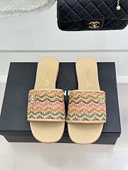 Kitlife Chanel Woven Satin Slippers Beige - 1
