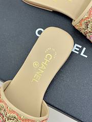 Kitlife Chanel Woven Satin Slippers Beige - 5