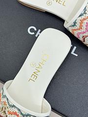 Kitlife Chanel Woven Satin Slippers White - 3