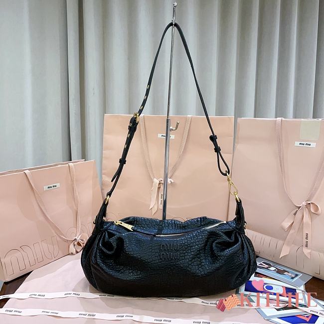 Kitlife Miu Miu Shoulder Bag Black 30x22x5cm - 1