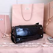 Kitlife Miu Miu Shiny Black Leather Top-handle Bag 27x22x13cm - 4