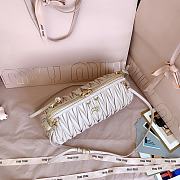 Kitlife Miu Miu Caprice Matelassé Light Pink Nappa Leather Clutch 28x14.5x10cm - 4