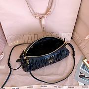 Kitlife Miu Miu Caprice Matelassé Black Nappa Leather Clutch 28x14.5x10cm - 2
