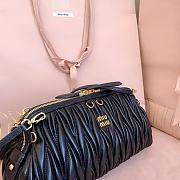 Kitlife Miu Miu Caprice Matelassé Black Nappa Leather Clutch 28x14.5x10cm - 4