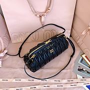 Kitlife Miu Miu Caprice Matelassé Black Nappa Leather Clutch 28x14.5x10cm - 3