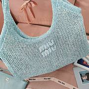 Kitlife Miu Miu Ivy Sequin Mesh Bag Blue 35x40cm - 4