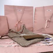 Kitlife Miu Miu Ivy Sequin Mesh Bag Tundra 35x40cm  - 3