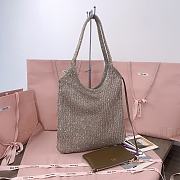 Kitlife Miu Miu Ivy Sequin Mesh Bag Tundra 35x40cm  - 6