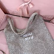 Kitlife Miu Miu Ivy Sequin Mesh Bag Tundra 35x40cm  - 4