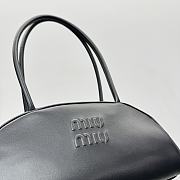 Kitlife Miu Miu Beau Leather Bag Black 32cm - 3