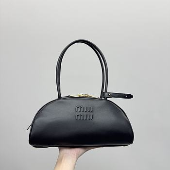 Kitlife Miu Miu Beau Leather Bag Black 32cm