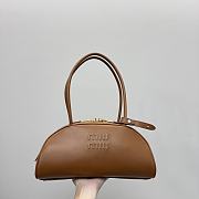 Kitlife Miu Miu Beau Leather Bag Brown 32cm - 1