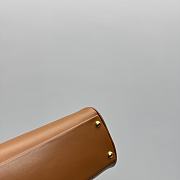 Kitlife Miu Miu Beau Leather Bag Brown 32cm - 5