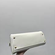 Kitlife Miu Miu Beau Leather Bag White 32cm - 5