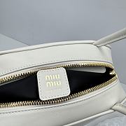 Kitlife Miu Miu Beau Leather Bag White 32cm - 2