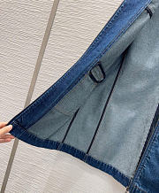 Kitlife Louis Vuitton Blue Denim Dress With Zipper - 6