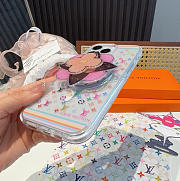 Kitlife Louis Vuitton x TM White Tricolor Series Magnetic Phone Case - 4