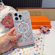 Kitlife Louis Vuitton x TM White Tricolor Series Magnetic Phone Case - 3