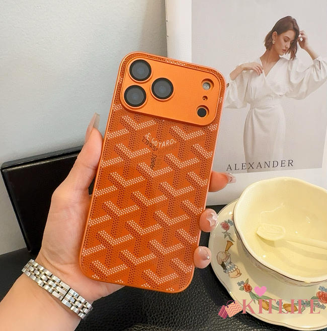 Kitlife Goyard Phone Case Orange - 1