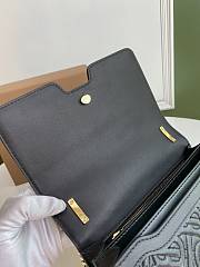 Kitlife Burberry Quilted Monogram Lambskin Crossbody Bag Black 21x6x16cm - 4