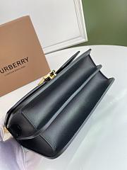 Kitlife Burberry Quilted Monogram Lambskin Crossbody Bag Black 21x6x16cm - 5