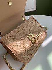 Kitlife Burberry Quilted Monogram Lambskin Crossbody Bag Beige 21x6x16cm  - 6