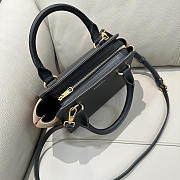 Kitlife Burberry Banwell Tote Bag In Black Leather 21x20x13cm - 6