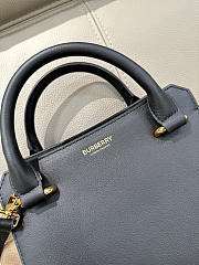 Kitlife Burberry Banwell Tote Bag In Black Leather 21x20x13cm - 2