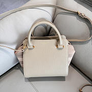 Kitlife Burberry Banwell Tote Bag In Light Beige Leather 21x20x13cm - 3