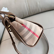 Kitlife Burberry Banwell Tote Bag In Brown Leather 21x20x13cm - 6