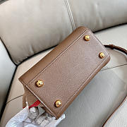 Kitlife Burberry Banwell Tote Bag In Brown Leather 21x20x13cm - 5