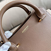 Kitlife Burberry Banwell Tote Bag In Brown Leather 21x20x13cm - 3
