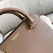 Kitlife Burberry Banwell Tote Bag In Brown Leather 21x20x13cm - 2