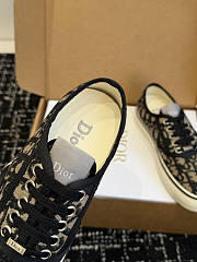 Kitlife Dior Saltwind Sneaker Beige and Blue Dior Oblique Embroidered Cotton - 2