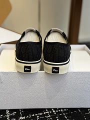 Kitlife Dior Saltwind Sneaker Black Dior Oblique Embroidered Cotton  - 6