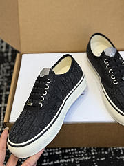Kitlife Dior Saltwind Sneaker Black Dior Oblique Embroidered Cotton  - 4