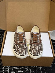 Kitlife Dior Saltwind Sneaker Beige and Brown Dior Oblique Embroidered Cotton  - 1