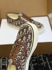 Kitlife Dior Saltwind Sneaker Beige and Brown Dior Oblique Embroidered Cotton  - 6