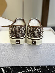 Kitlife Dior Saltwind Sneaker Beige and Brown Dior Oblique Embroidered Cotton  - 5