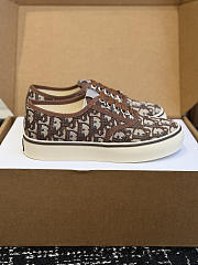 Kitlife Dior Saltwind Sneaker Beige and Brown Dior Oblique Embroidered Cotton  - 4
