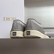 Kitlife Dior Saltwind Sneaker Grey Dior Oblique Embroidered Cotton and White Lace - 3
