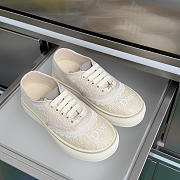 Kitlife Dior Saltwind Sneaker Beige Dior Oblique Embroidered Cotton and White Lace  - 1
