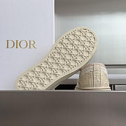 Kitlife Dior Saltwind Sneaker Beige Dior Oblique Embroidered Cotton and White Lace  - 6