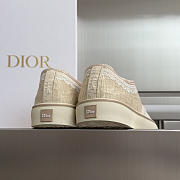 Kitlife Dior Saltwind Sneaker Beige Dior Oblique Embroidered Cotton and White Lace  - 5