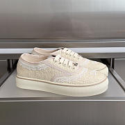 Kitlife Dior Saltwind Sneaker Beige Dior Oblique Embroidered Cotton and White Lace  - 4